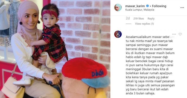 Mawar Karim Dikecam Keluar Rumah Dalam Tempoh Iddah Sebab Itu Kita Kena Tahu Pengertian Iddah