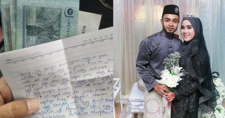 Wanita Ini Sebak Bukan Je Dapat Duit Nafkah, Tapi Surat Cinta Dari Suami Pesan Belajar Bersungguh-Sungguh