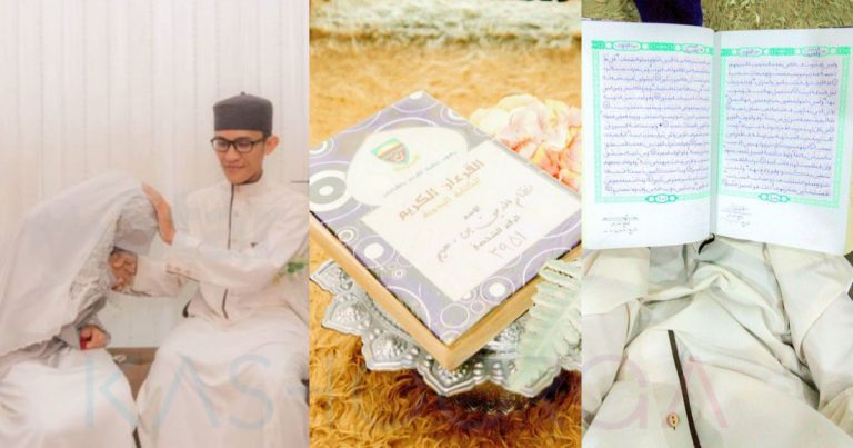 Pemuda Tahfiz Ini Hadiahkan Al-Quran Tulisan Tangan Sendiri, Sebagai Hantaran Kahwin Buat Isteri Tersayang