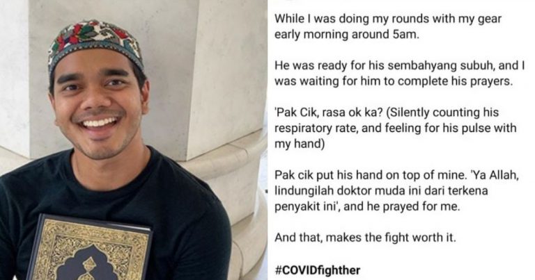 Alif Satar Kongsi Kisah Inspirasi Seorang Lelaki Tua Doakan Doktor Muda Dari Terkena Penyakit Cetus ‘Positive Vibes’