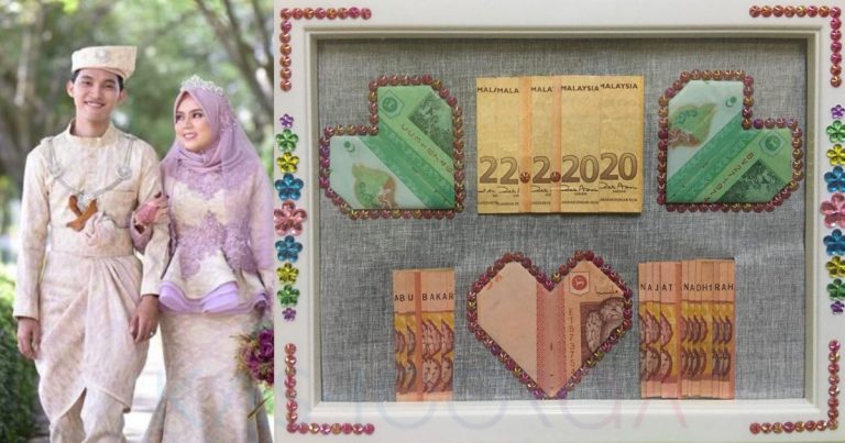 Masa ‘Single’ Lagi Dah Fikir Idea Gubahan Mas Kahwin Unik, Akhirnya Lelaki Ini Serahkan Pada Bidadari Cintanya
