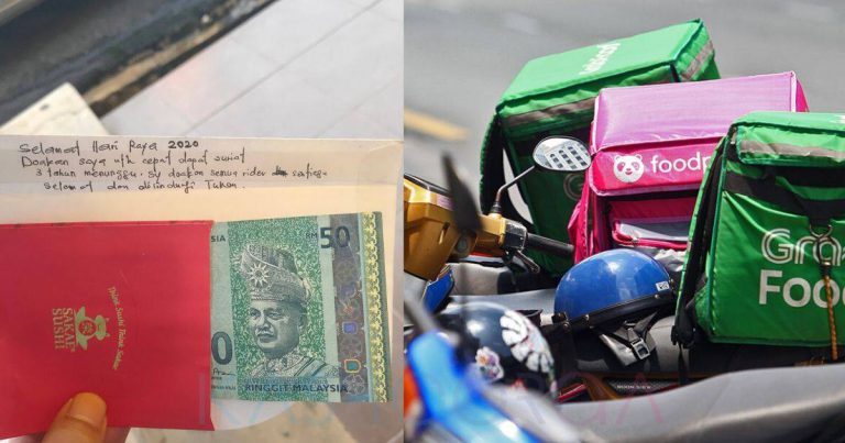 ‘Rider’ Sebak Dapat Tip & Nota Dari Seorang Wanita Mohon Doakan Dirinya Cepat Dapat Anak