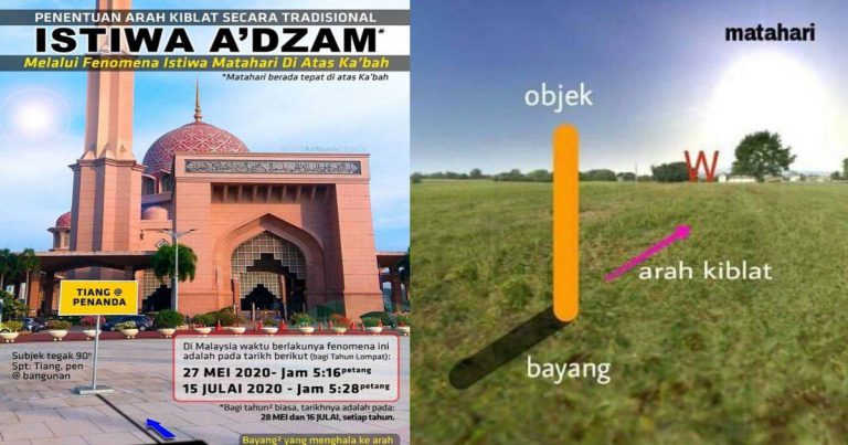 Jangan Lepaskan Peluang Periksa Arah Kiblat Hari Ini, Setahun Hanya Dua Kali Berlaku Fenomena Matahari Tepat Atas Kaabah