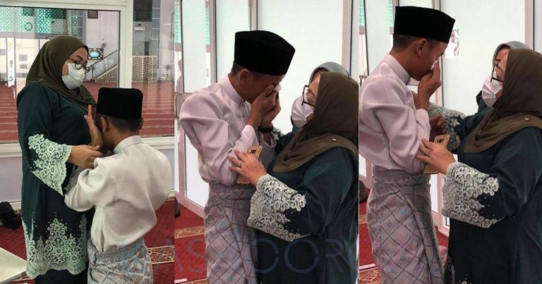 Ibu Tergamam Anak Lelaki ‘Brutal’ Menangis & Kucup Kaki Lepas Akad Nikah. Pesannya Jadi Suami Yang Baik!